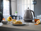 Delonghi Icona Metallics Electric Kettle Grey  KBOT3001.GY