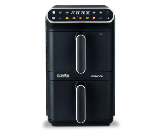 KENWOOD AIR FRYER VERTICAL DUO 2X5,5L (11L) - DIGITAL HFV11.000BK