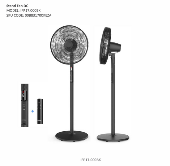 KENWOOD STAND FAN DC BLACK, IFP17.000BK