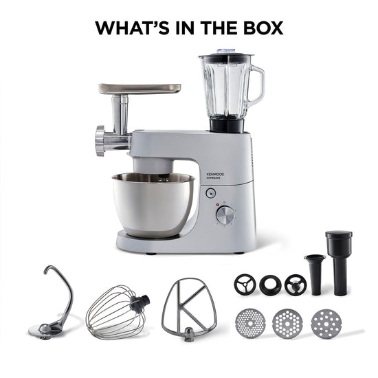 Kenwood HomeBake Stand Mixer + Blender and Mincer 1000W - KHH01.220SI