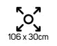 Mellerware Ironing Board Powder Coat White 106 X 30Cm Essentials MELIB01
