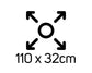 Mellerware Ironing Board Powder Coat White 110 X 32Cm "Evolution MELIB02