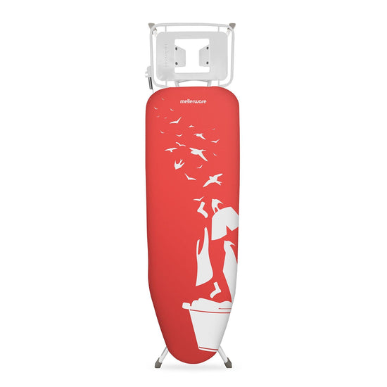 Mellerware Ironing Board Powder Coat White 122 X 38Cm Seamless MELIB03