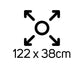 Mellerware Ironing Board Powder Coat White 122 X 38Cm Seamless MELIB03