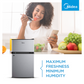 Midea Double Door Bar Fridge 87L HD-113FN