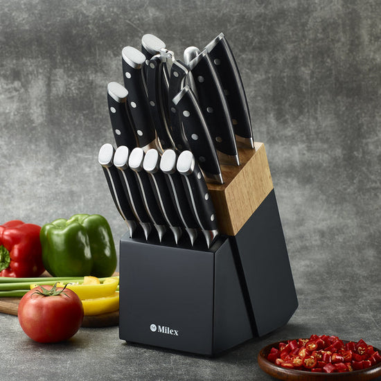 Milex 15pc Knife Block Set MK-KNI01