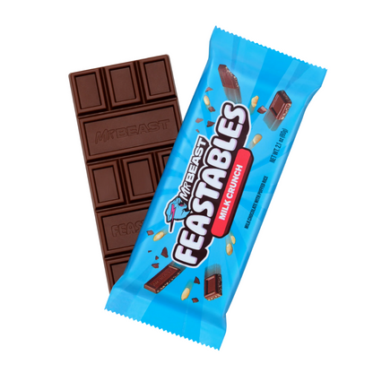 Mr. Beast Feastables Milk Crunch Chocolate Bar 60g