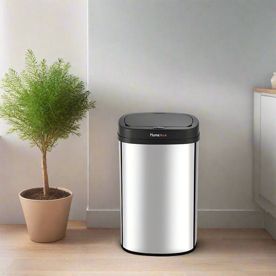Homemax 50L Sensor Bin Silver HSB002