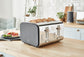 Swan Nordic Polished Stainless Steel Cordless Kettle & 4 Slice Toaster SNR4P