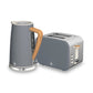 Swan Nordic Polished Stainless Steel Cordless Kettle & 2 Slice Toaster SNR2P