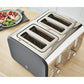 Swan Nordic 4 Slice Polished Stainless Steel Toaster SNT4G