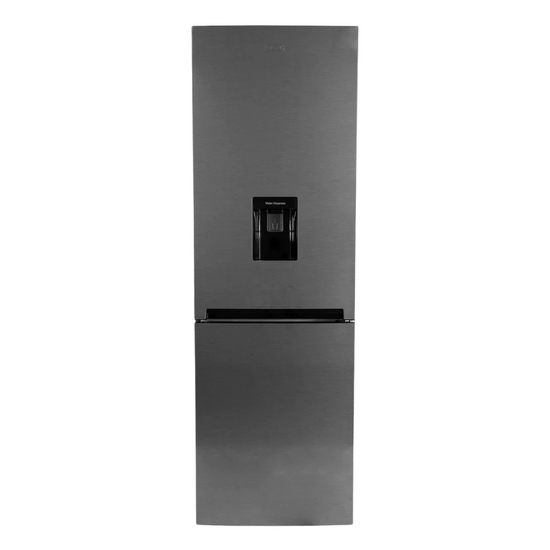 Defy 348L Satin Metallic Eco Combi Fridge with Water Dispenser DAC645