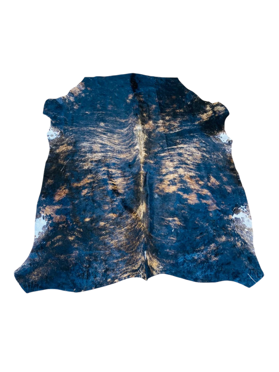 Nguni Hide Black, Brown and White Cow Hide Rug 1,97m X 2,65m - THS10116