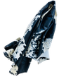 FOLDED BLACK AND WHITE COWHIDE