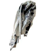 Black and white patterned cow hide 