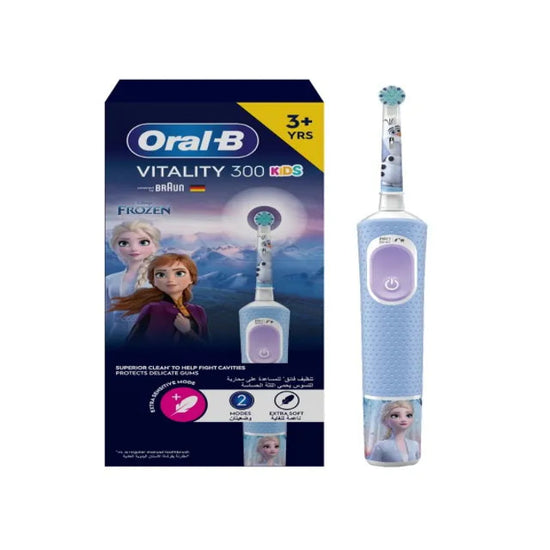 Oral B Frozen Vitality 300 Kids Rechargeable Toothbrush White/Blue D103.413.2K
