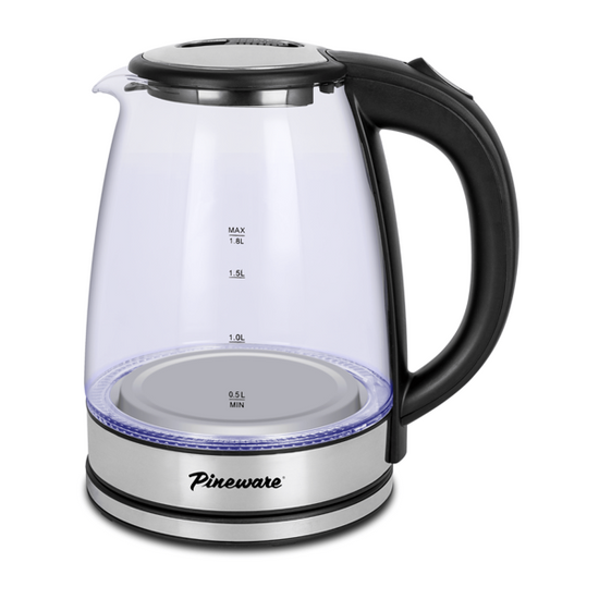 PINEWARE 1.8L GLASS KETTLE PGK460