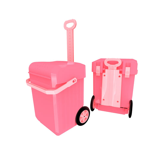 Weelie School Trolley Bag Pink
