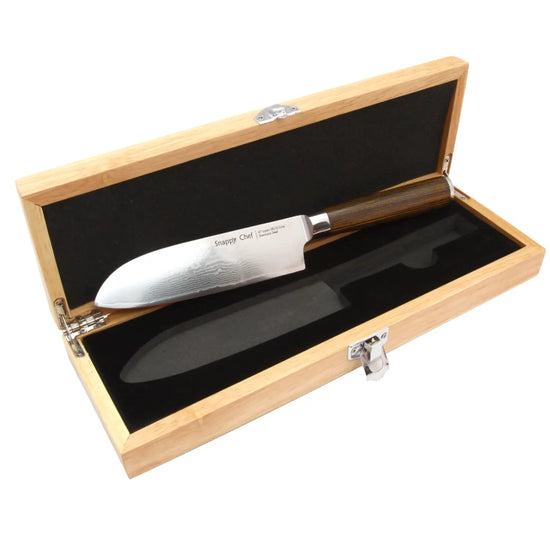 Snappy Chef Damascus 5″ Santoku Knife SCDK005