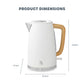 Swan Fjord White Fast Boil 1,7 Litre Cordless Kettle SFK17W