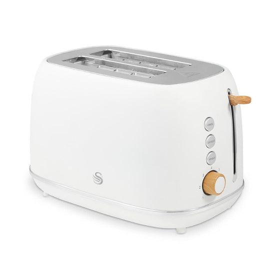 Swan Fjord White 2 Slice Toaster SFT2W