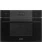 Smeg 45cm Black Microwave Oven SO4102M1B3