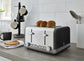 Swan Retro Black 4 Slice Toaster SRT4B