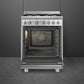 Smeg 90cm White Cooker With Gas Hob SSA91MAWH2