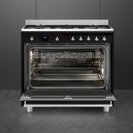 Smeg 90cm Cooker with Gas Hob SSA91MABL2
