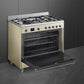 Smeg 90cm Cream Cooker With Gas Hob SSA91MAP2