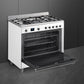 Smeg 90cm White Cooker With Gas Hob SSA91MAWH2