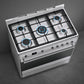Smeg 90cm Stainless Steel Cooker With Gas Hob SSA91MAX2
