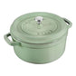 Staub Round Cast Iron Casserole 28cm Sage STB11024115