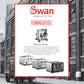 Swan Townhouse Stainless Steel Black 4 Slice Toaster STH4B