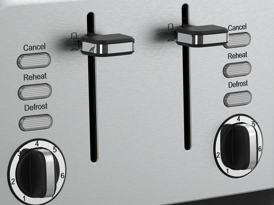 Swan Townhouse Stainless Steel Silver 4 Slice Toaster STH4S