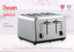 Swan Townhouse Stainless Steel Silver 4 Slice Toaster STH4S