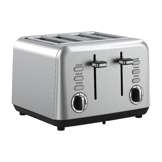 Swan Townhouse Stainless Steel Silver 4 Slice Toaster STH4S