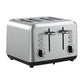 Swan Townhouse Stainless Steel Silver 4 Slice Toaster STH4S