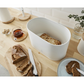 Swan Nordic White Bread Bin With Cutting Board SWKA17512WHTN