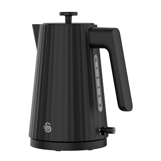 Swan Wave 1,7 Litre Cordless Kettle and 2 Slice Toaster Breakfast Pack Black SWP2B