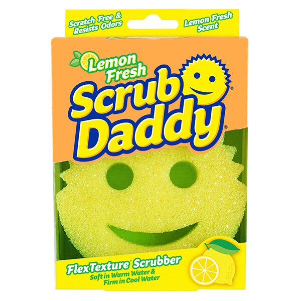Scrub Daddy Yellow Lemon Fresh scented scrubbing sponge