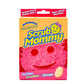 Scrub Mommy pink dual-sided scrubbing sponge