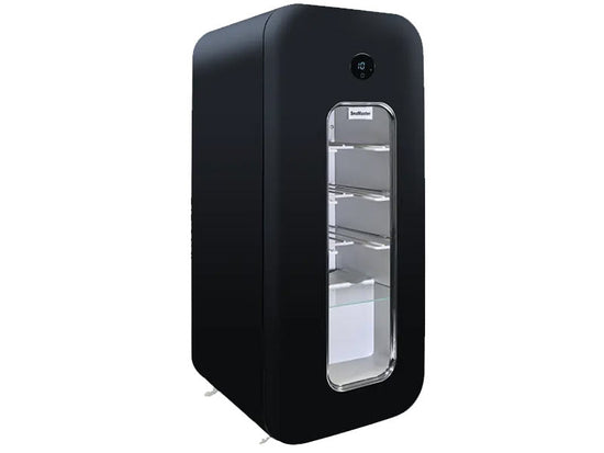 SnoMaster 14 Bottle Single Zone Black Retro Wine Cooler VT19RB