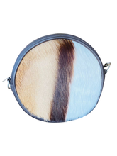 Springbok Hide Round Tote Bag the hide shop