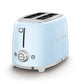 Smeg Retro 1.7l Kettle & 2 Slice Toaster Pastel Blue Combo KLF03PBSA + TSF01PBSA