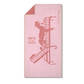 FIELDBAR Seabed Beach & Bath Towel / Nellie Pink 170cm x 90cm Nile Crocodile