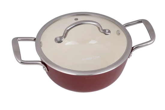 Snappy Chef 22cm Superlight Casserole, Red CICA022