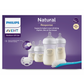 Philips Avent Natural Baby Bottle with Natural Response Nipple, with Blue Elephant Design, 9oz, 3pk, SCY903/63