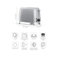 Riva Stainless Steel 2-Slice Toaster Brushed RVST001