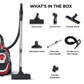 Kenwood High-Power Bagless Cyclonic Vacuum Cleaner Black/Red VBP75.000BR